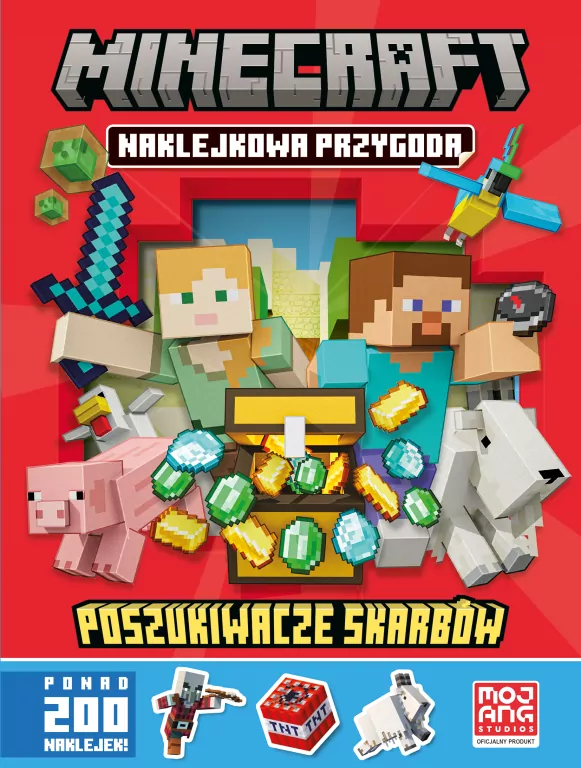 Minecraft. Naklejkowa przygoda Poszukiwacze skarbów - tantis.pl