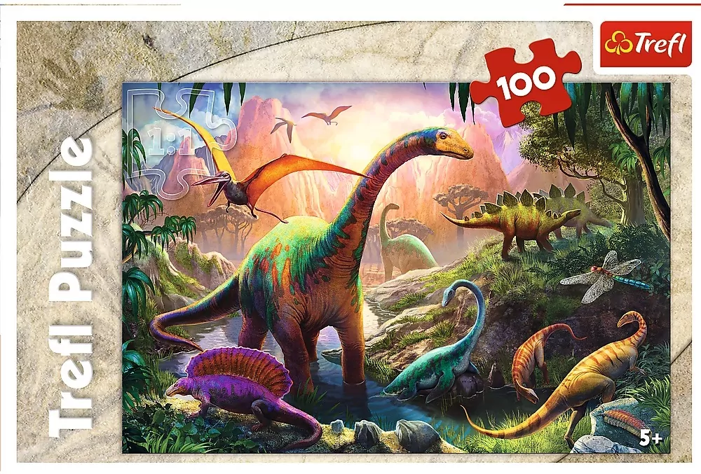 Puzzle 100. Świat dinozaurów. 16277 - tantis.pl