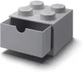 LEGO(R) pojemnik klocek z szufladą czwórka j.szary - tantis.pl
