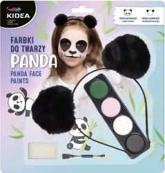 KIDEA. Farbki do twarzy zestaw z opaską. Panda