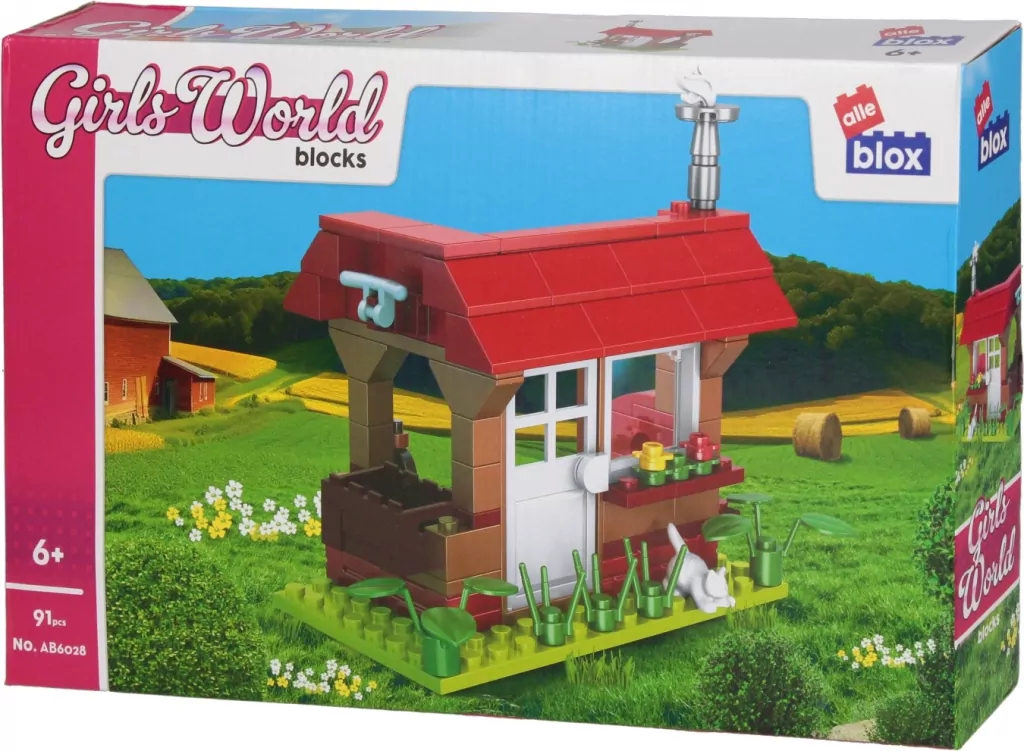 Klocki konstrukcyjne 91 elementów Girl Dom alleBLOX 547908 - tantis.pl