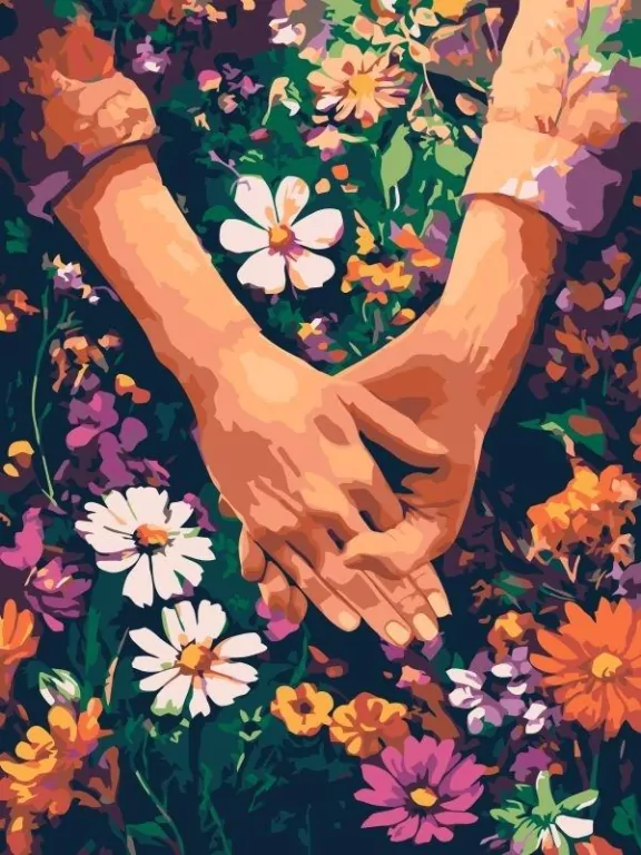 Malowanie po numerach - Trzymaj mnie mocno 30x40cm - tantis.pl