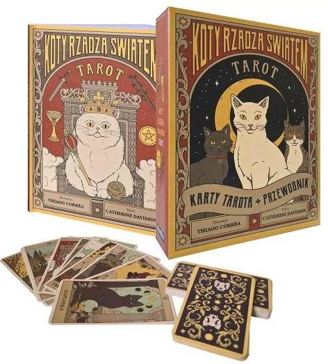 Tarot: Koty rządzą światem. Karty + przewodnik - tantis.pl