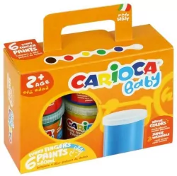 Farba Tempera do malowania palcami 6 kolorów