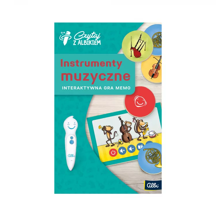 Instrumenty muzyczne. Interaktywna gra memo. Czytaj z Albikiem - tantis.pl