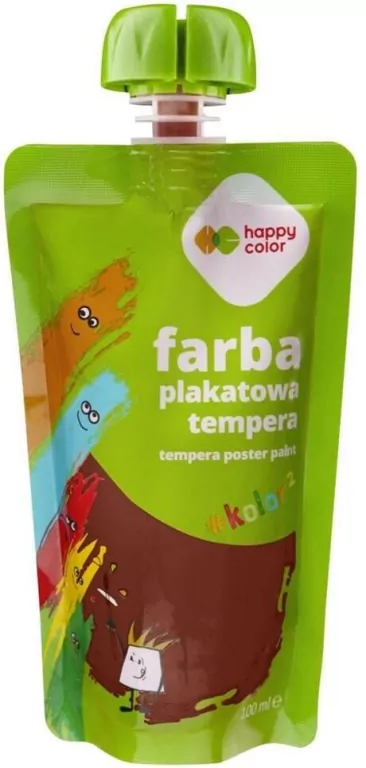 Farba tempera 100ml brązowa HAPPY COLOR - tantis.pl