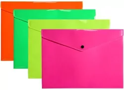 Teczka koperta A4 PP neon