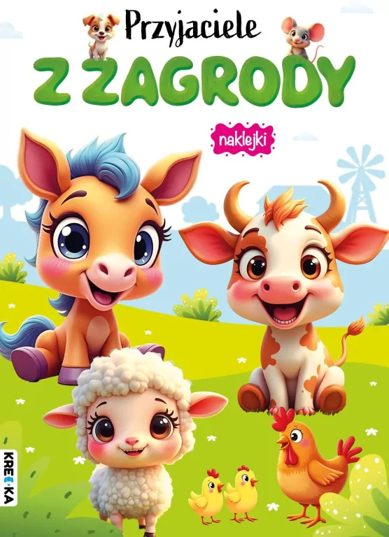 Kolorowanka z naklejkami - Przyjaciele z zagrody - tantis.pl