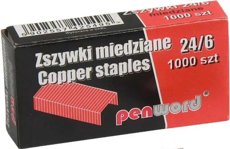 Zszywki miedziane (10x1000szt) - tantis.pl