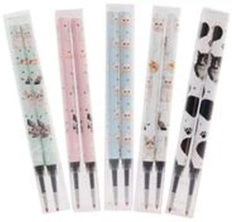 Wkład do długopisu Cats 0,5mm czarny 2szt M&G - tantis.pl