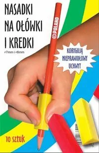 Trójkątne nasadki na ołówki i kredki (10 szt.) - tantis.pl