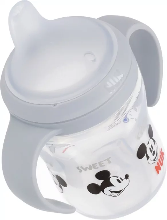 NUK. Butelka z uchwytem. 150 ml. 6 miesięcy. Miki - tantis.pl