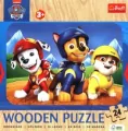Puzzle drewniane 24 Urocza Psia Ekipa TREFL - tantis.pl