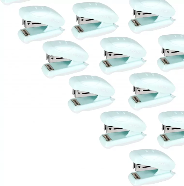 Zszywacz mini STK-300 pastel niebieski - tantis.pl