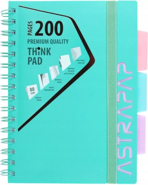 Kołozeszyt A5 PP 200k.kratka Pastel Line 1szt.mix - tantis.pl