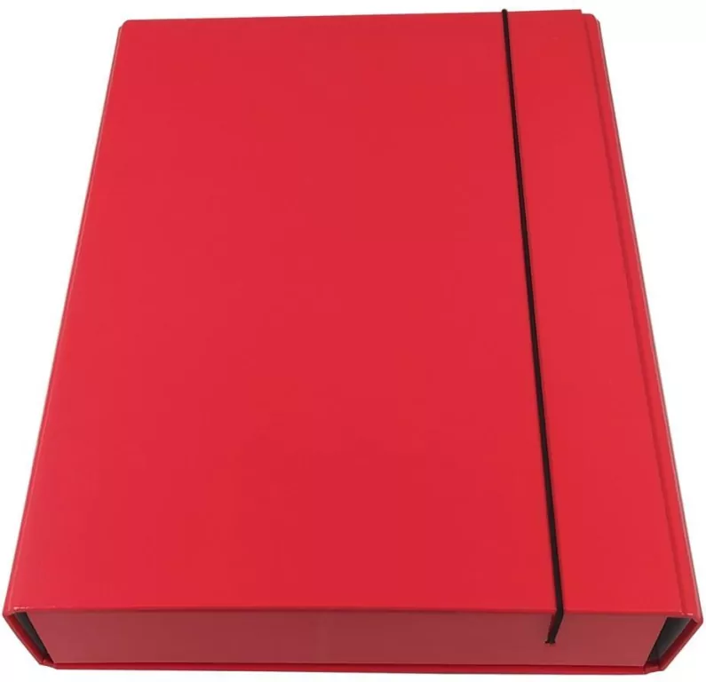 Teczka box z gumką czerwona - tantis.pl