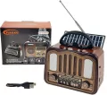 Głośnik Bluetooth radio retro ze światłem USB - tantis.pl