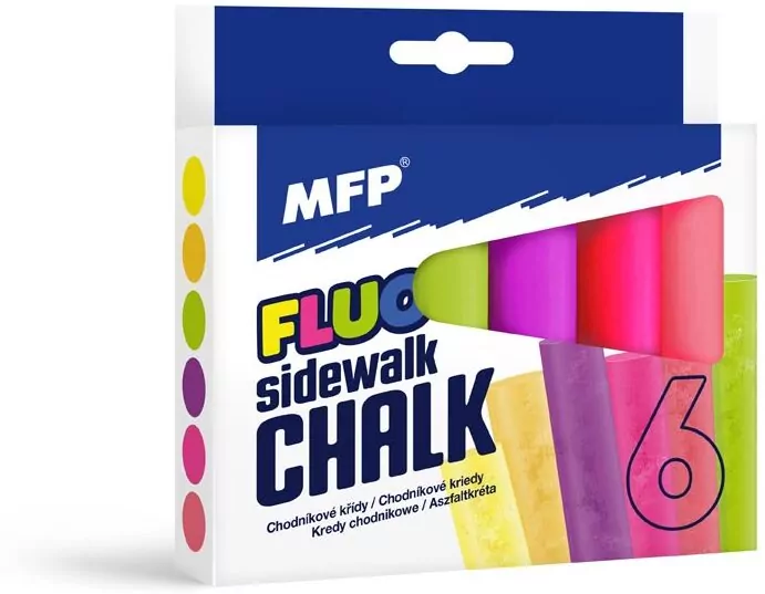 Kreda chodnikowa owalna. MFP. Fluo. 6 kolorów - tantis.pl