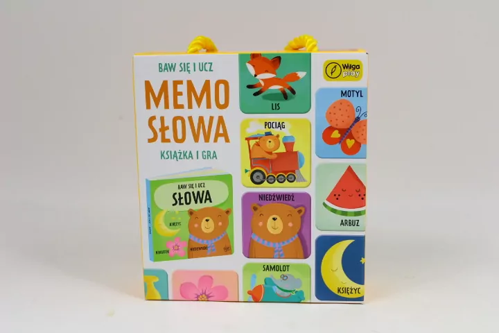 Wilga Play. Baw się i ucz. Memo Słowa. Gra i książka - tantis.pl