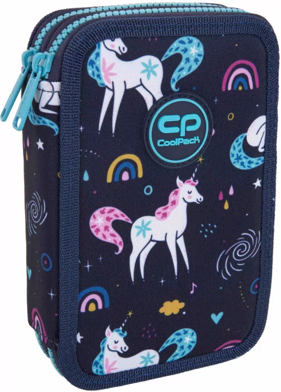 Piórnik podwójny z wyposażeniem Coolpack Jumper 2 Mrs Unicorn - tantis.pl