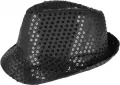 Kapelusz cekinowy czarny - tantis.pl