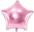 Balon foliowy Gwiazdka 48cm jasny róż - tantis.pl