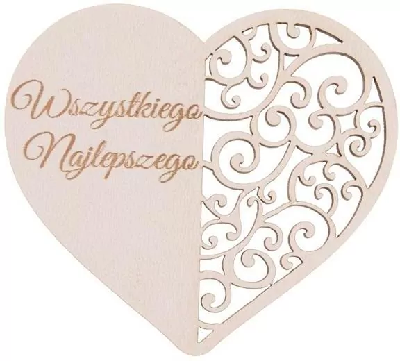 Drewniany napis - Wszystkiego najlepszego 5szt - tantis.pl
