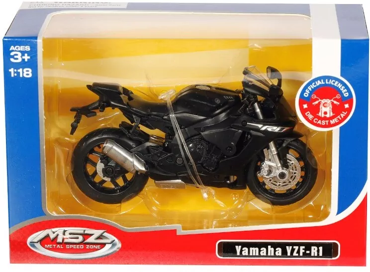 MSZ 1:18 YAMAHA YZF-R1 black - tantis.pl