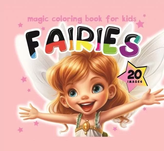 Kolorowanka 140x140 Wróżki Fairies różowa - tantis.pl