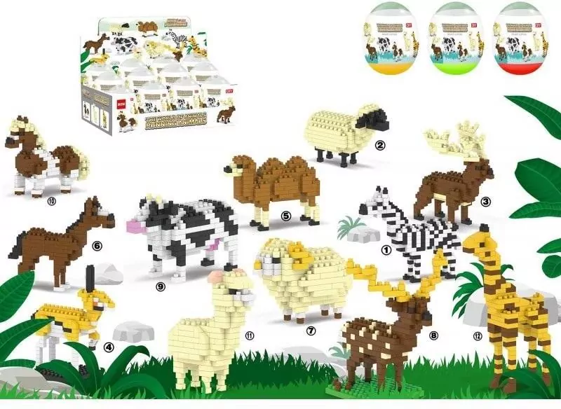 Mini klocki. Zwierzęta MIX - tantis.pl
