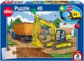 Puzzle 40 Siku Koparka + zabawka G3 - tantis.pl