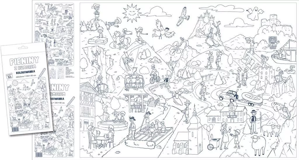 Pieniny z humorem. Kolorowanka XL - tantis.pl