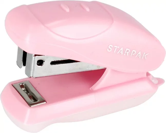 Zszywacz mini STK-300 pastel różowy - tantis.pl