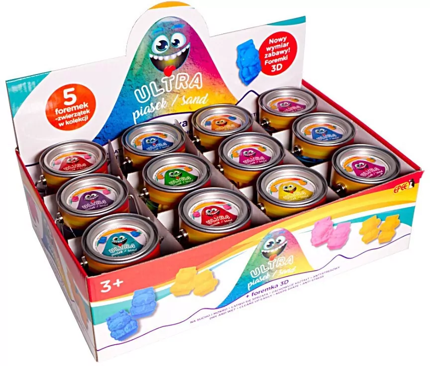 Ultra Piasek 150g żółty + foremka Panda - tantis.pl