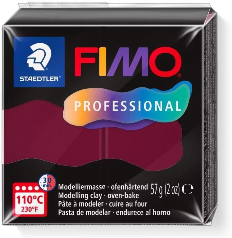 Masa termoutwardzalna Fimo 57g bordowy - tantis.pl