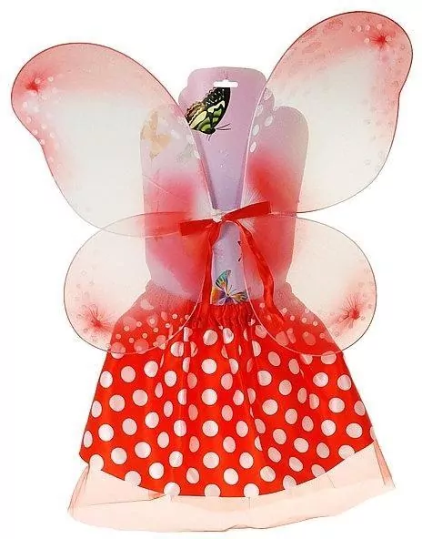 Strój Motylka czerwony - tantis.pl