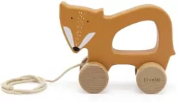 Drewniana zabawka do ciągnięcia Lis