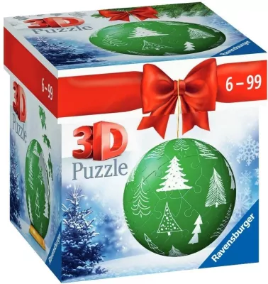 Puzzle 3D 54. Zielona bombka