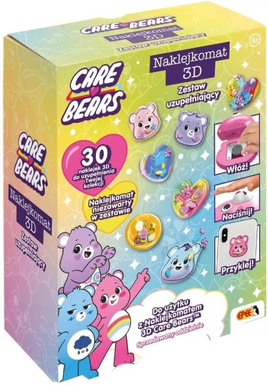 Naklejkomat 3D Care Bears - zestaw uzupełniający - tantis.pl