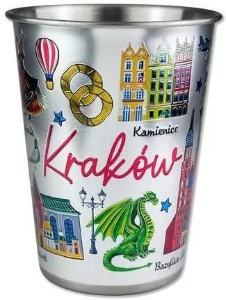 Metalowy kubek Kraków 250ml ILP-KUB-M-KRA-01 - tantis.pl