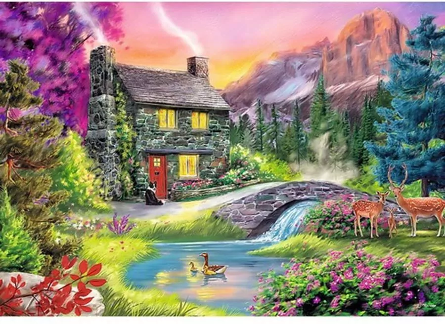 Puzzle 500. Górska sielanka - tantis.pl