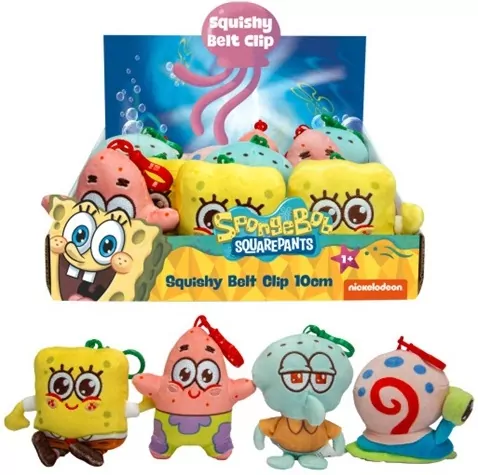 SpongeBob Breloki Squishy 10cm 4 rodzaje - tantis.pl