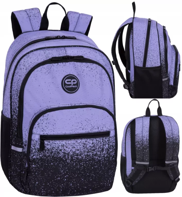 Plecak młodzieżowy Coolpack Alfa Purple Dot - tantis.pl