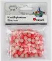 Koraliki plastikowe 10mm koralowe ombre 50szt - tantis.pl