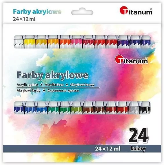 Farby akrylowe. 24 kolory - tantis.pl