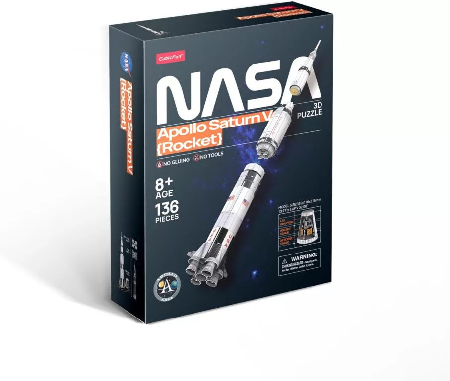 Cubic Fun. Puzzle 3D Apollo Saturn V Rocket - tantis.pl