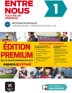 Entre nous 1 Podręcznik z ćwiczeniami PREMIUM - tantis.pl