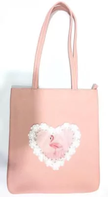 Torba duża. Serce Flaming. Tropical Paradise
