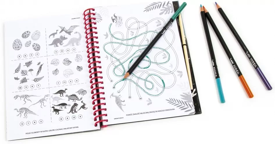Notes kreatywny z wydrapywankami. Dinozaur - tantis.pl