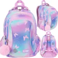 Plecak 3- komorowy z motylkiem BP26 Pink Butterflies ST.RIGHT - tantis.pl